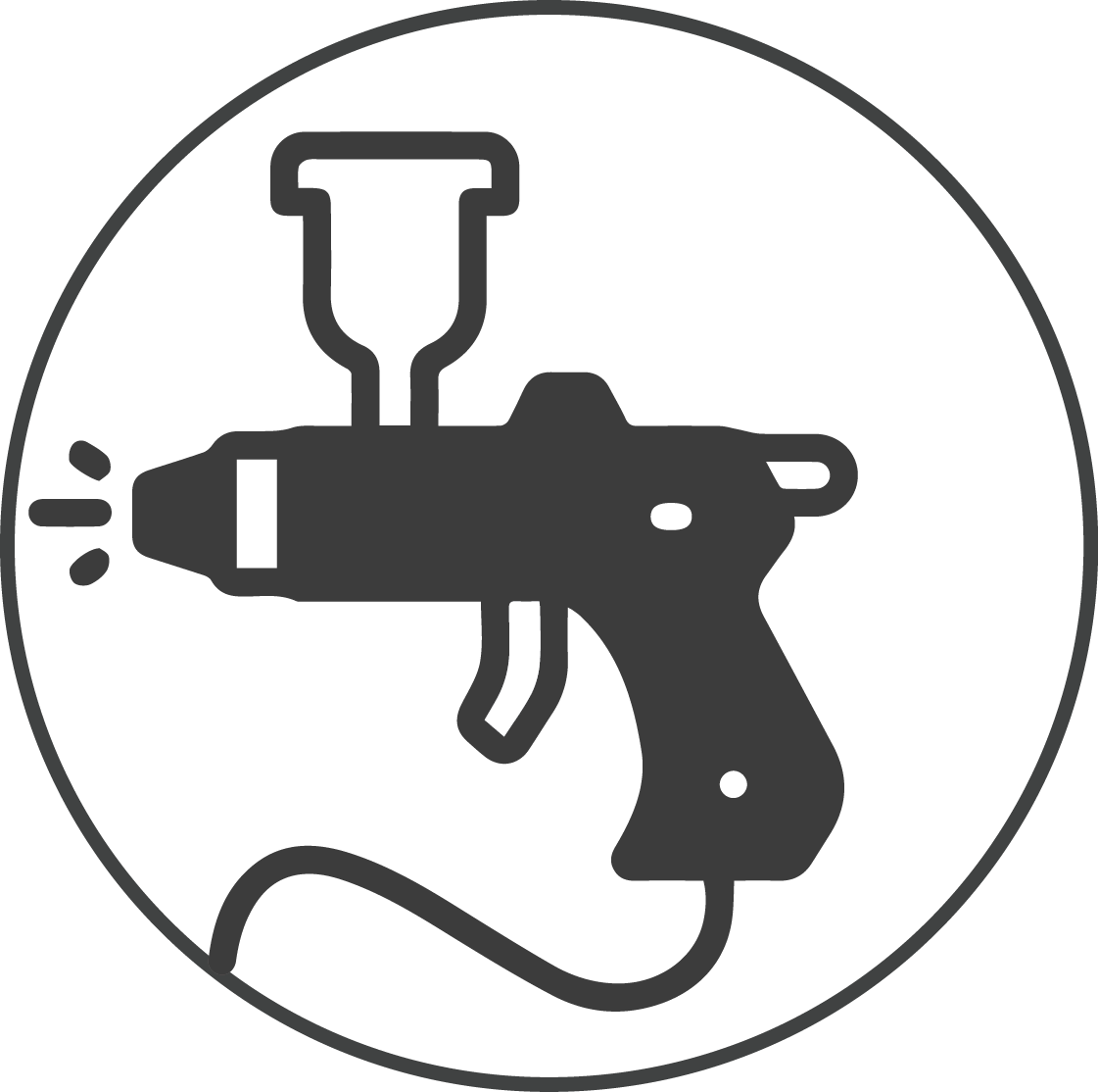 Spray painting plants